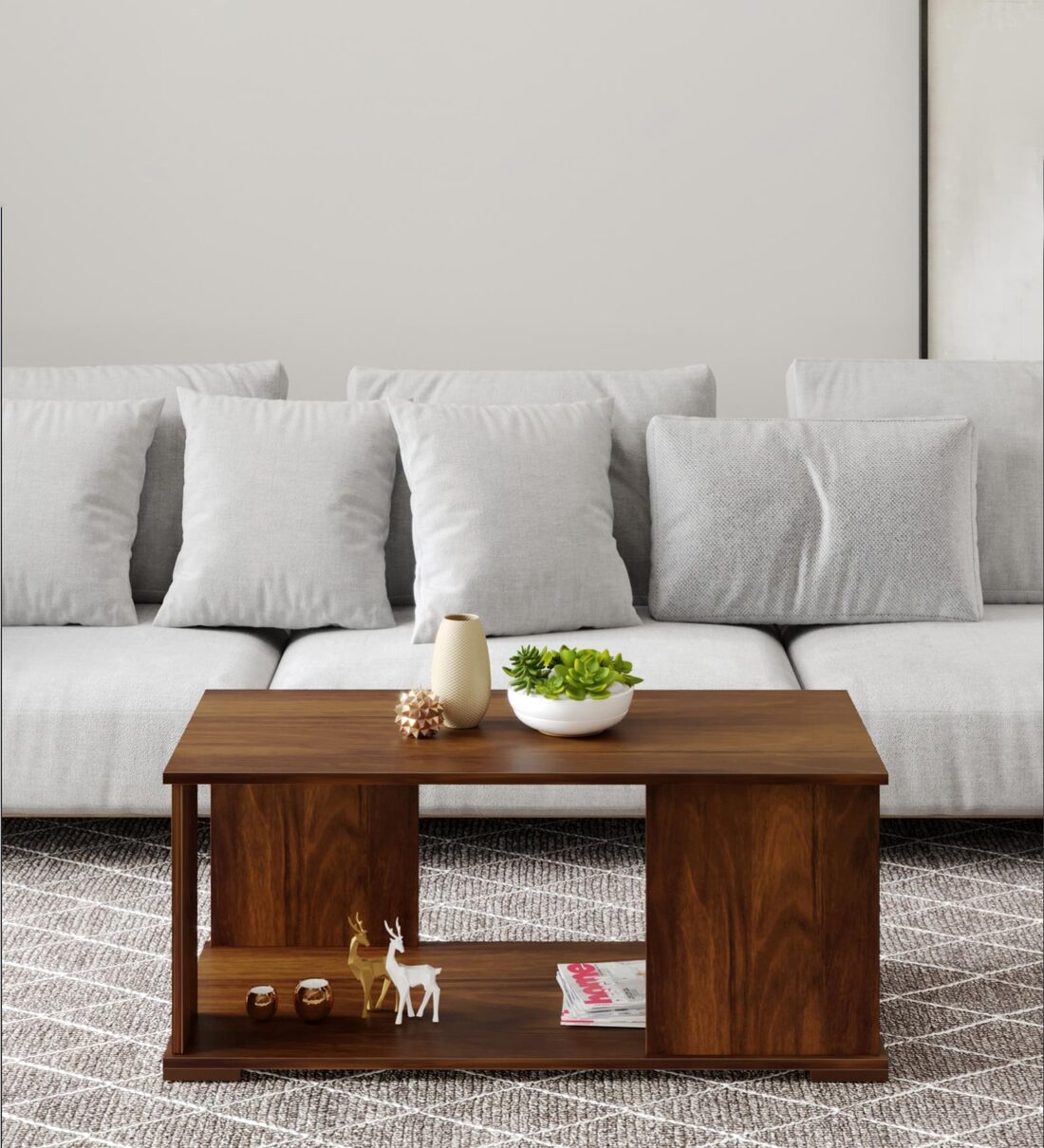 Noel Coffee Table In Brown Maple FinishShare By bluewud