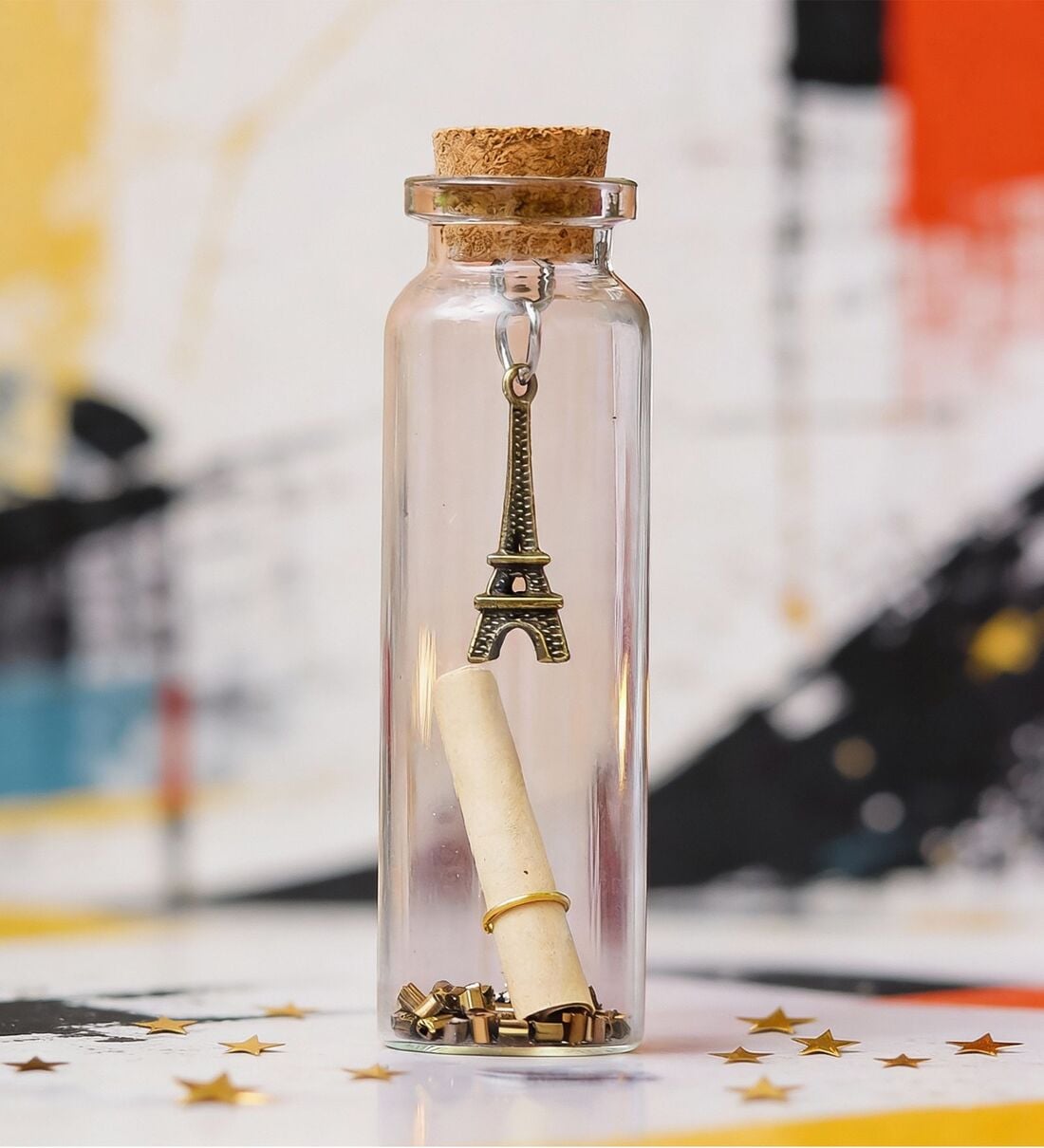 Message in A Glass Bottle with Cork Stopper for Your Loved OneShare By Wens