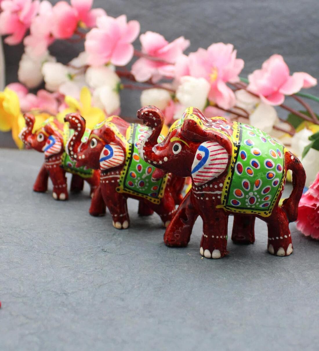 Traditional Elephant Figurines Set of 3Share By Fashion Bizz