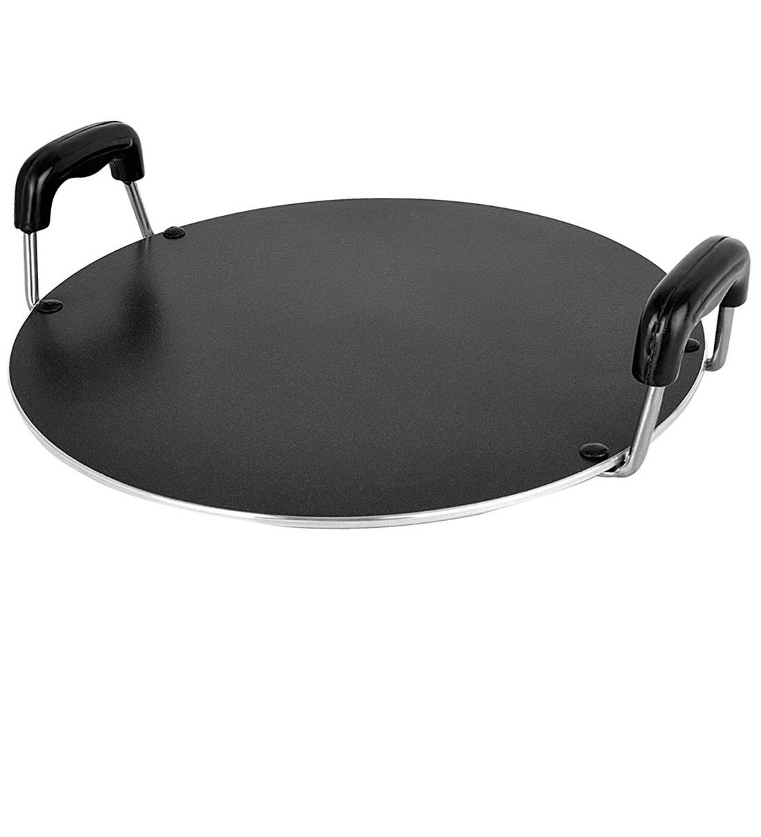 Red Aluminium 28.5 cm Gas Compatible Non Stick Dosa Roti Round TawaShare By Nirlon