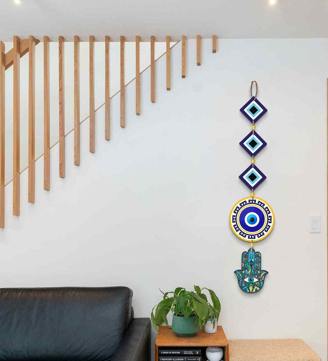 Evil Eye Hamsa Hand Wooden Wall HangingShare By Decor Smart