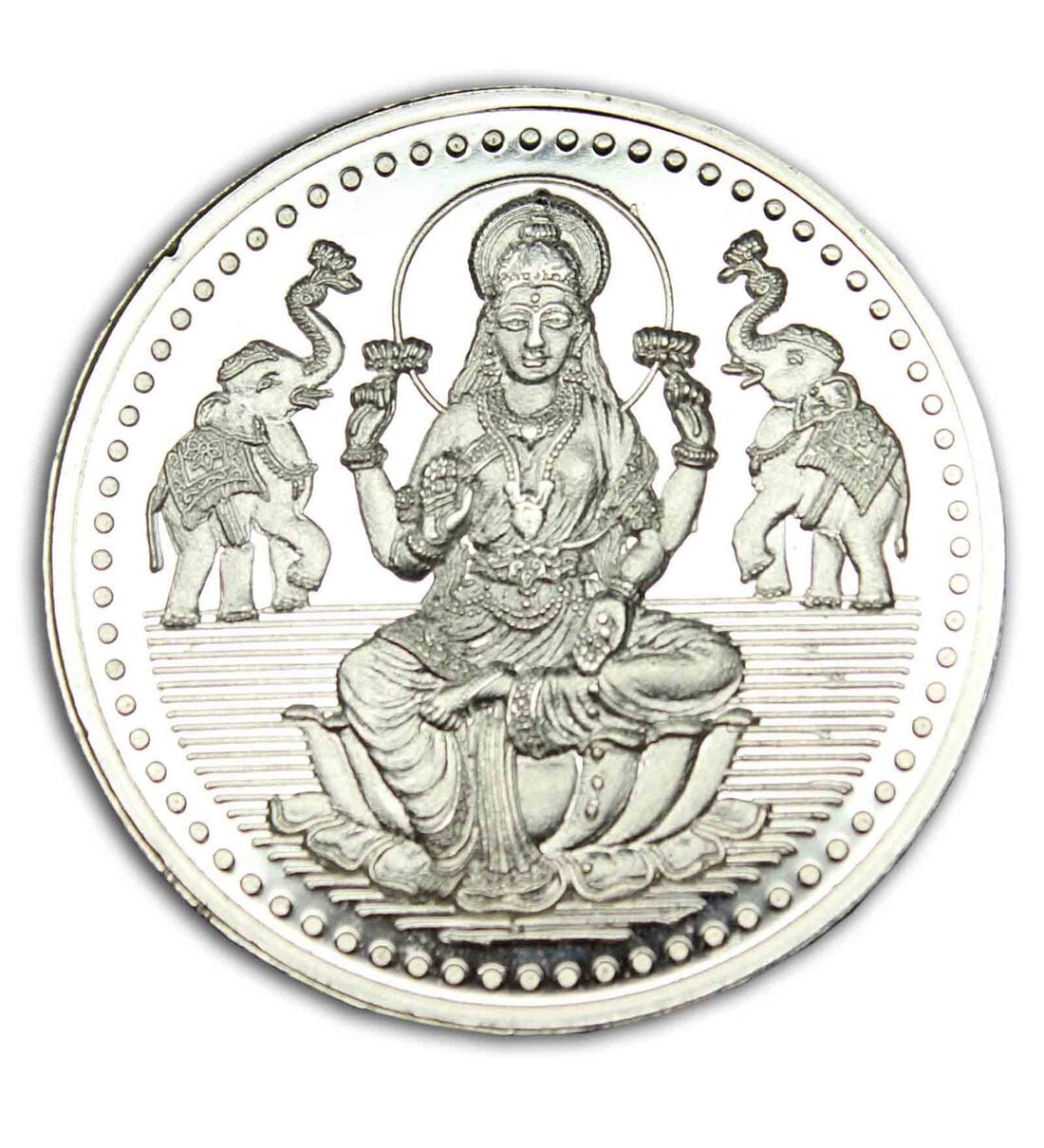 10 Grams Goddess Lakshmi (999) Silver CoinShare By Om Gold