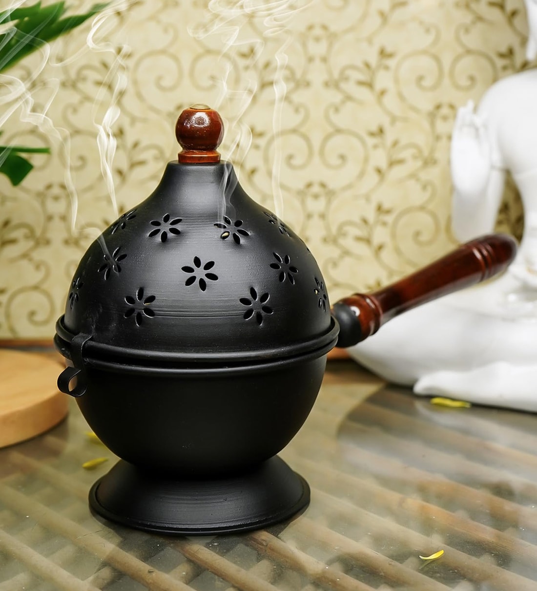 Black Spiritual Metal Dhoop DaniShare By Sone Key Chidiya