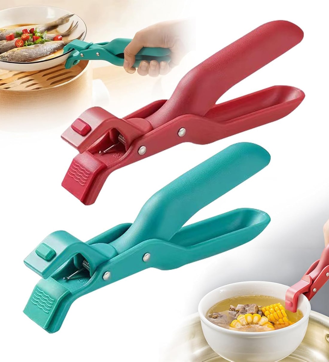 Assorted Hot Bowl Dish Plate Gripper ClipsShare By Wens
