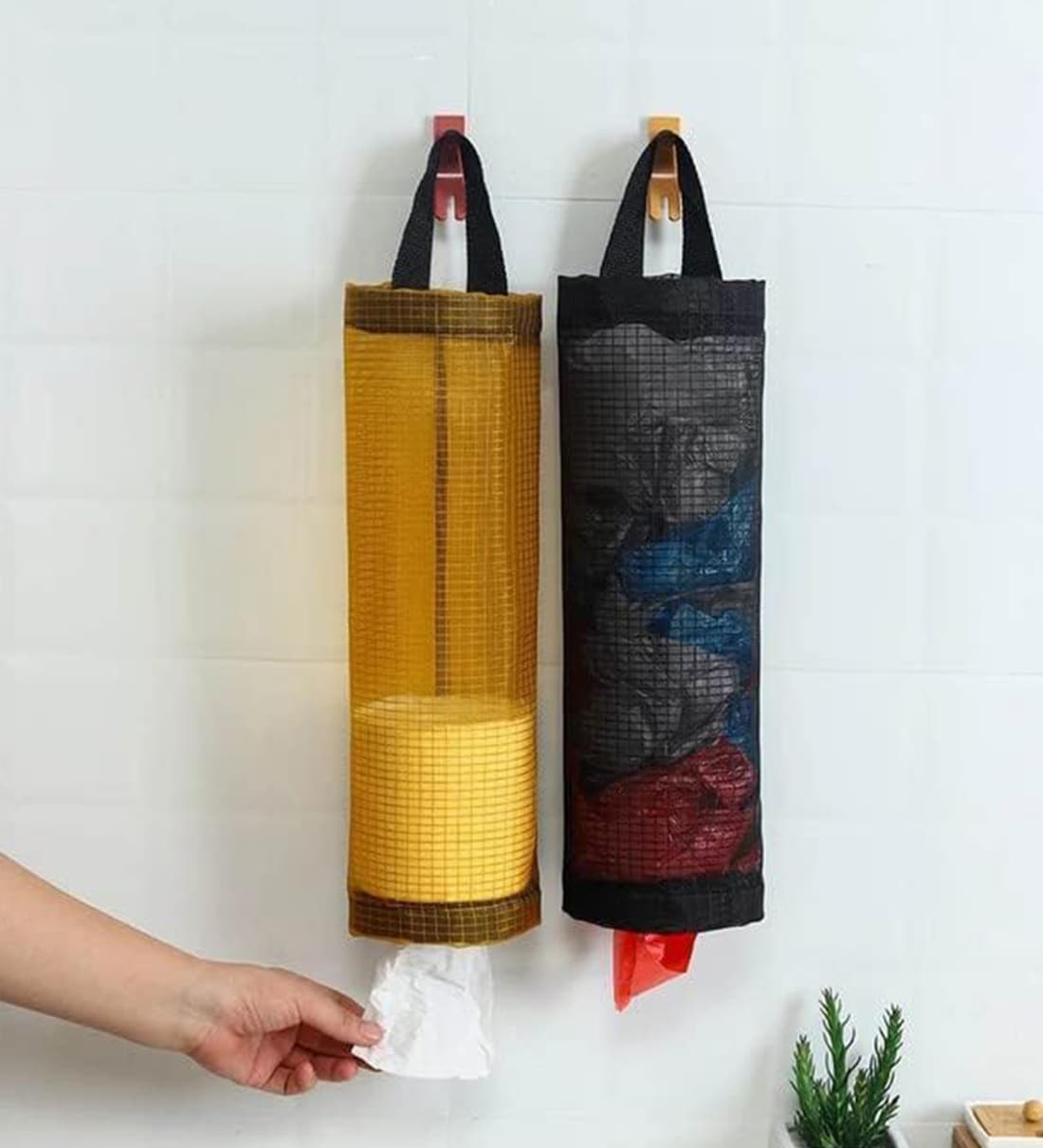 2-In-1 Plastic Bag Holder Garbage Bag Dispenser & StorageShare By Wens