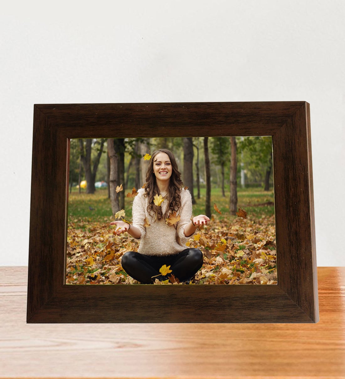 Brown Synthetic Wood Trieste Photo FrameShare By Wens