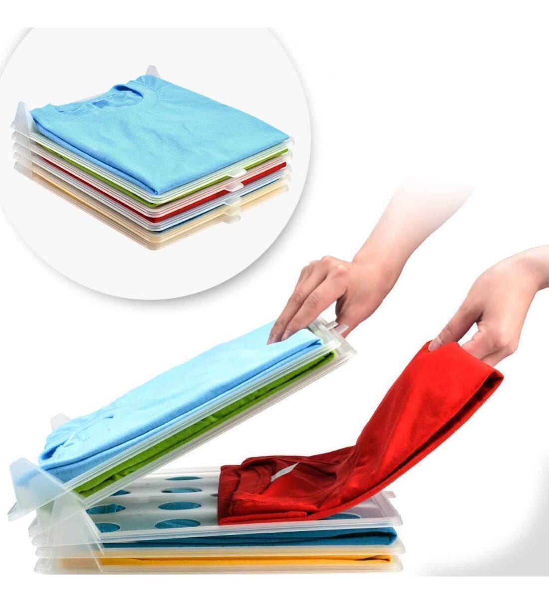 T-Shirt & Clothes Organizer-Pack of 10Share By The Quirk Box