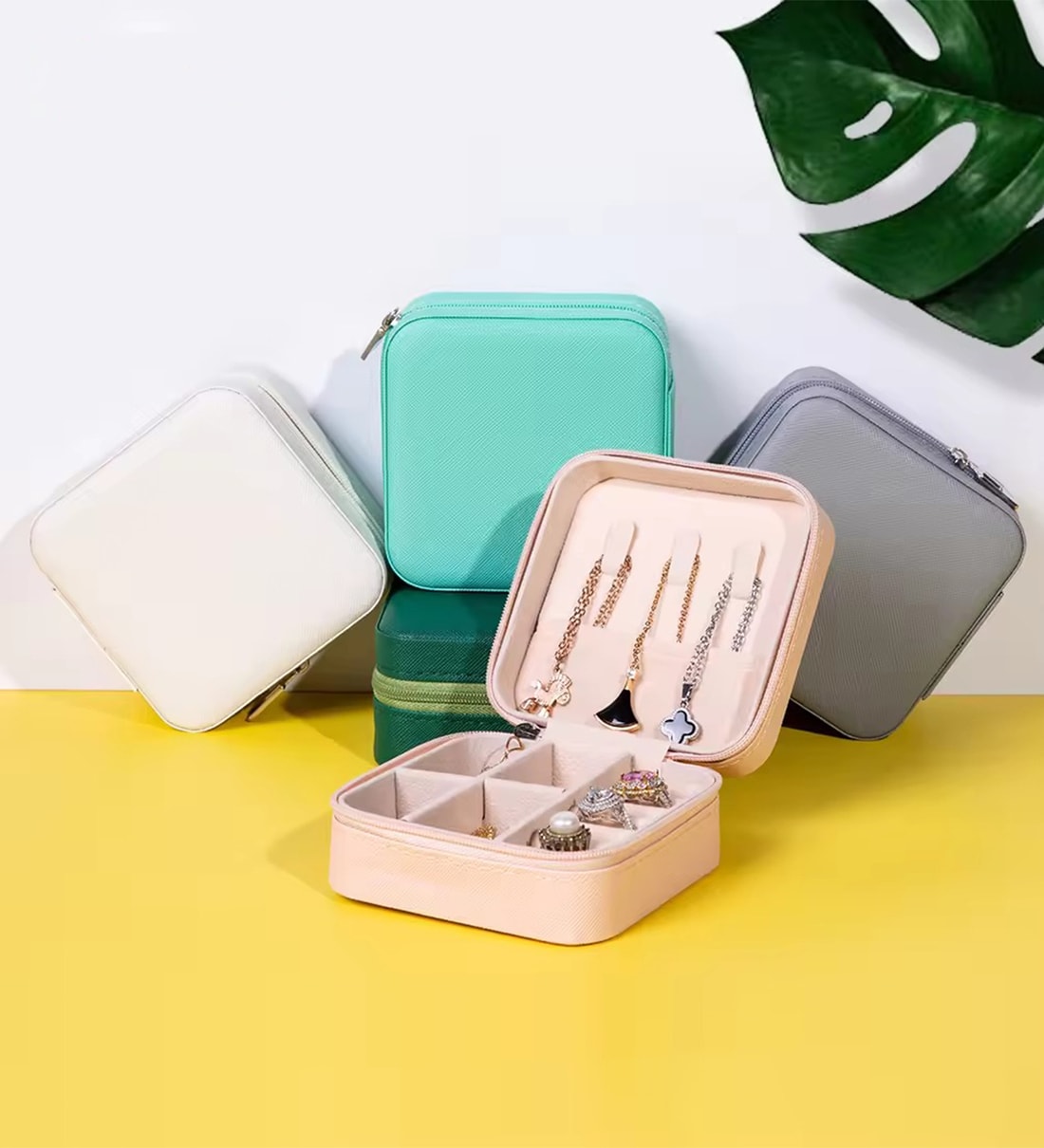 Assorted Travel Portable PU Leather Jewellery BoxShare By Wens