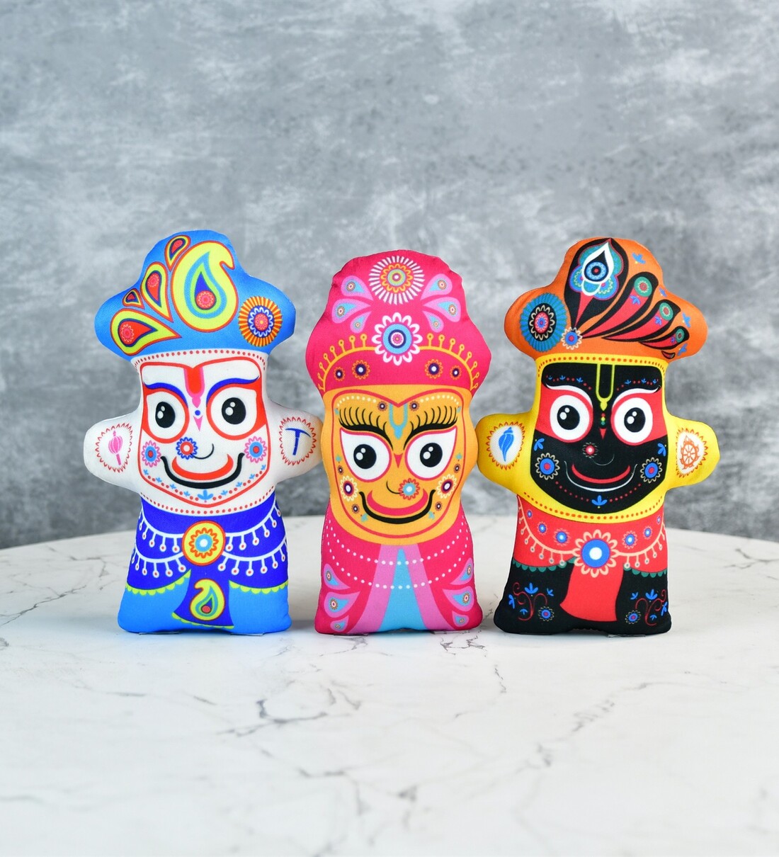 Stitched Cotton Jagannath Trio ShowpieceShare By Sowpeace