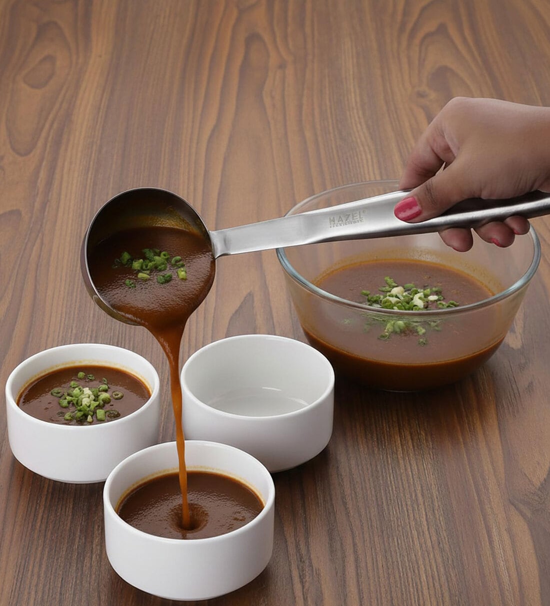HAZEL Stainless Steel Ladle with Handle, Doya/Loti Tea Pourer Loti Tea Pourer Canteen Server, SmallShare By Hazel