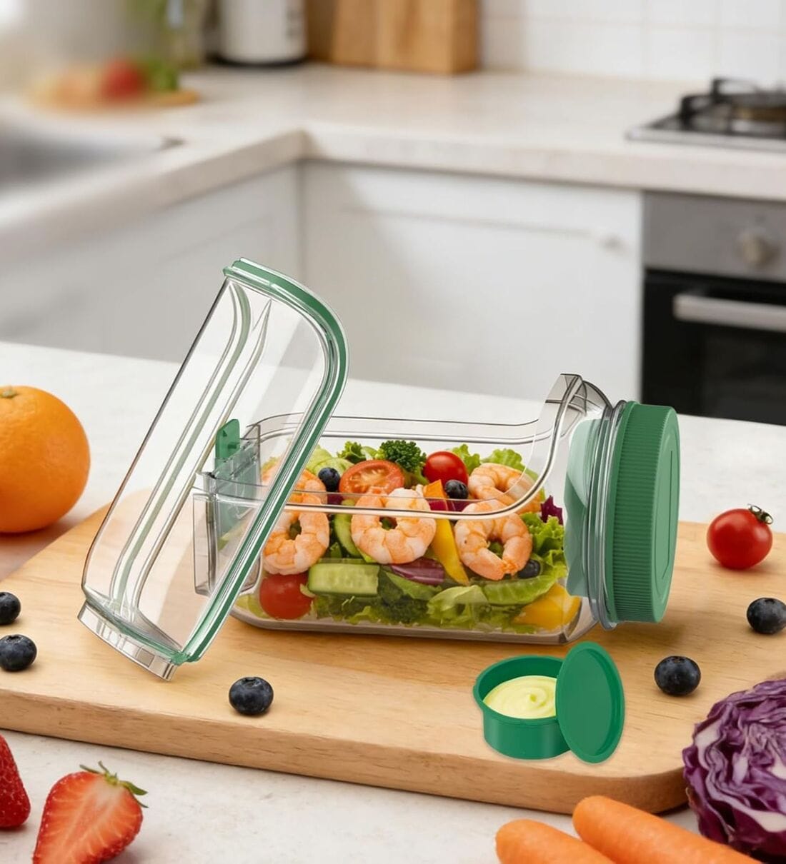 Salad Container With Dressing CupShare By Regalo