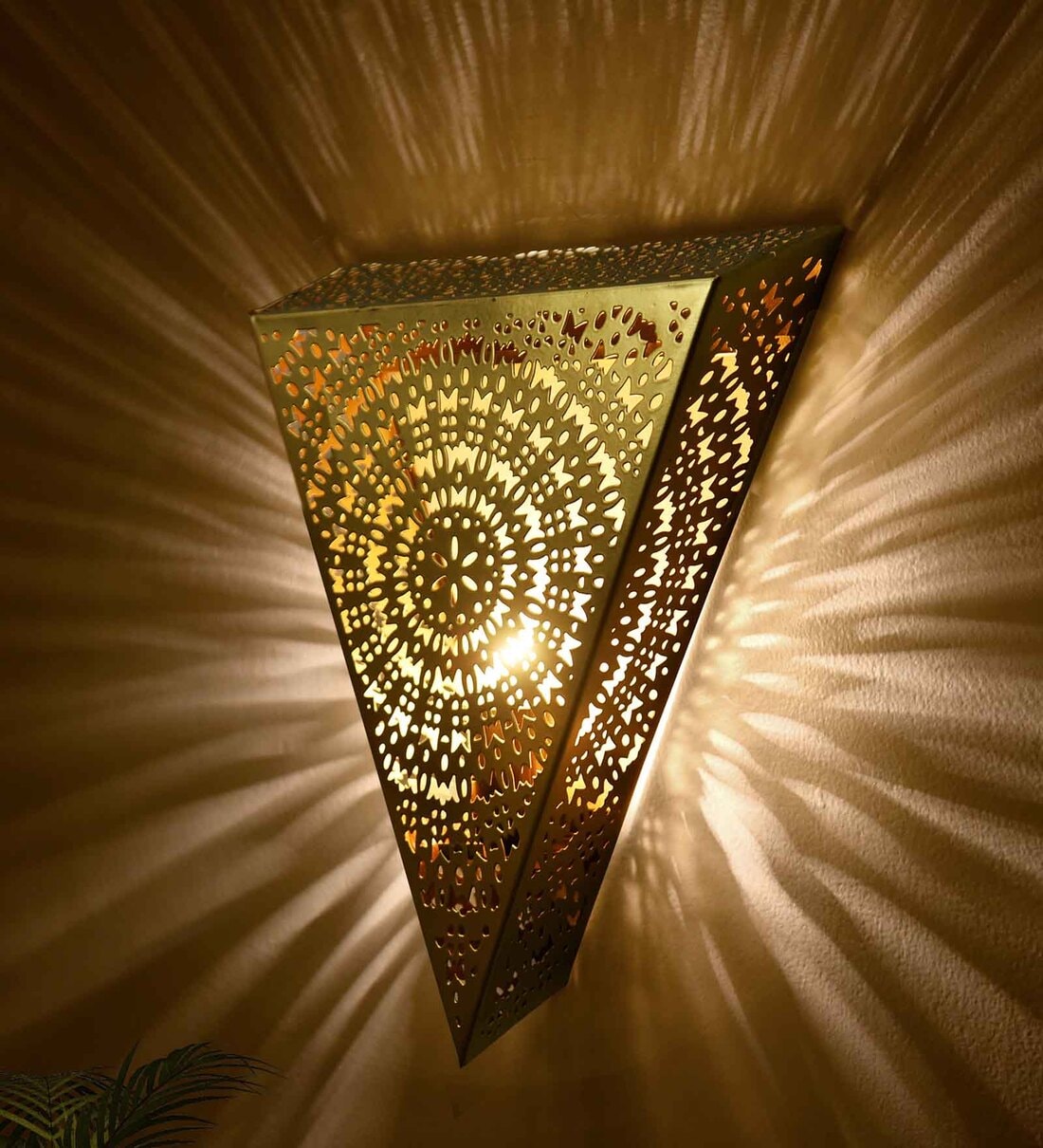Turkish Moroccan Wall Sconce Lamp, Wall Mounted Porch Light, TriangleShare By Homesake