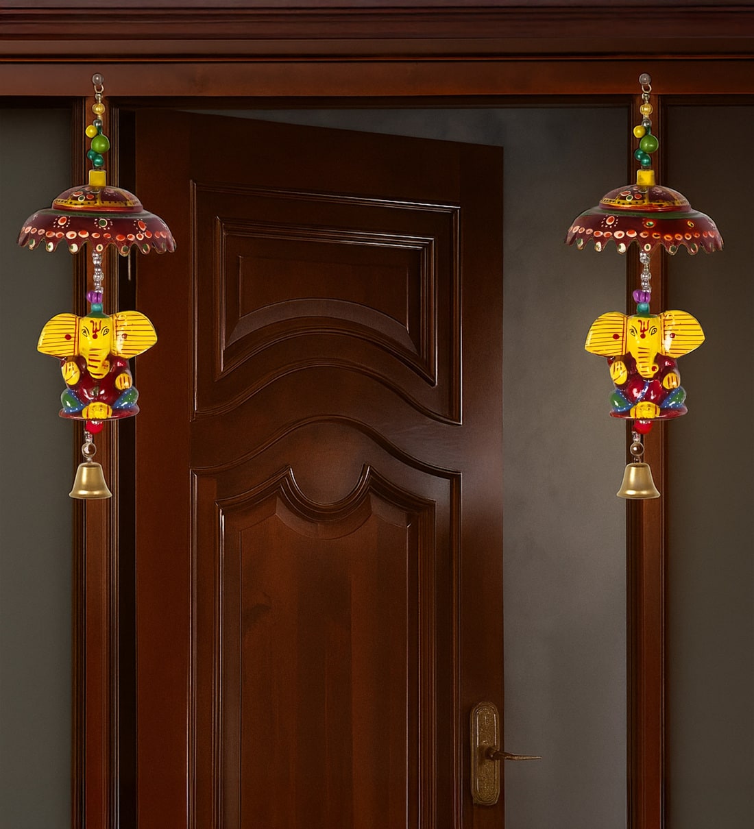 Decorative Ganesha Paper Mache Door Hanging Toran For Home Decor Toran  (Papier Mache)Share By Fashion Bizz