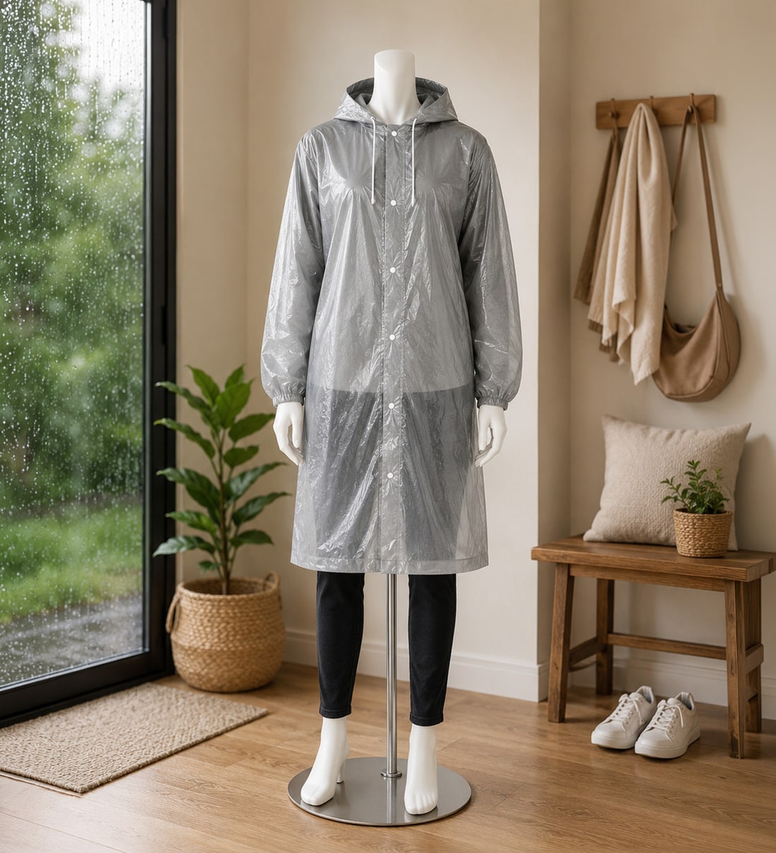 Transparent Unisex Poncho RaincoatShare By Regalo
