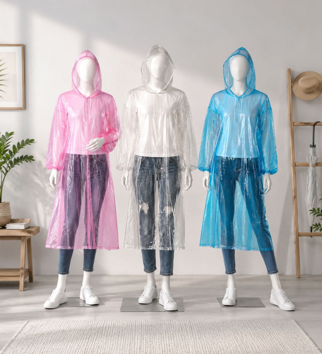 Unisex Disposable Rain Card for Emergency Use AssortedShare By Regalo