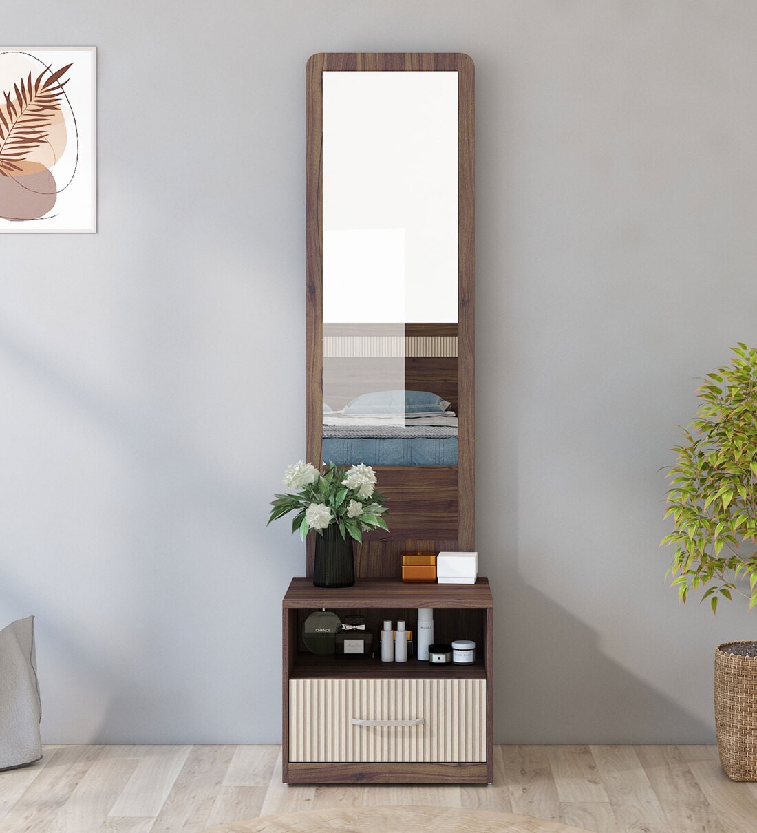 Kosmo Kia Dresser In Lyon Walnut FinishShare By Spacewood