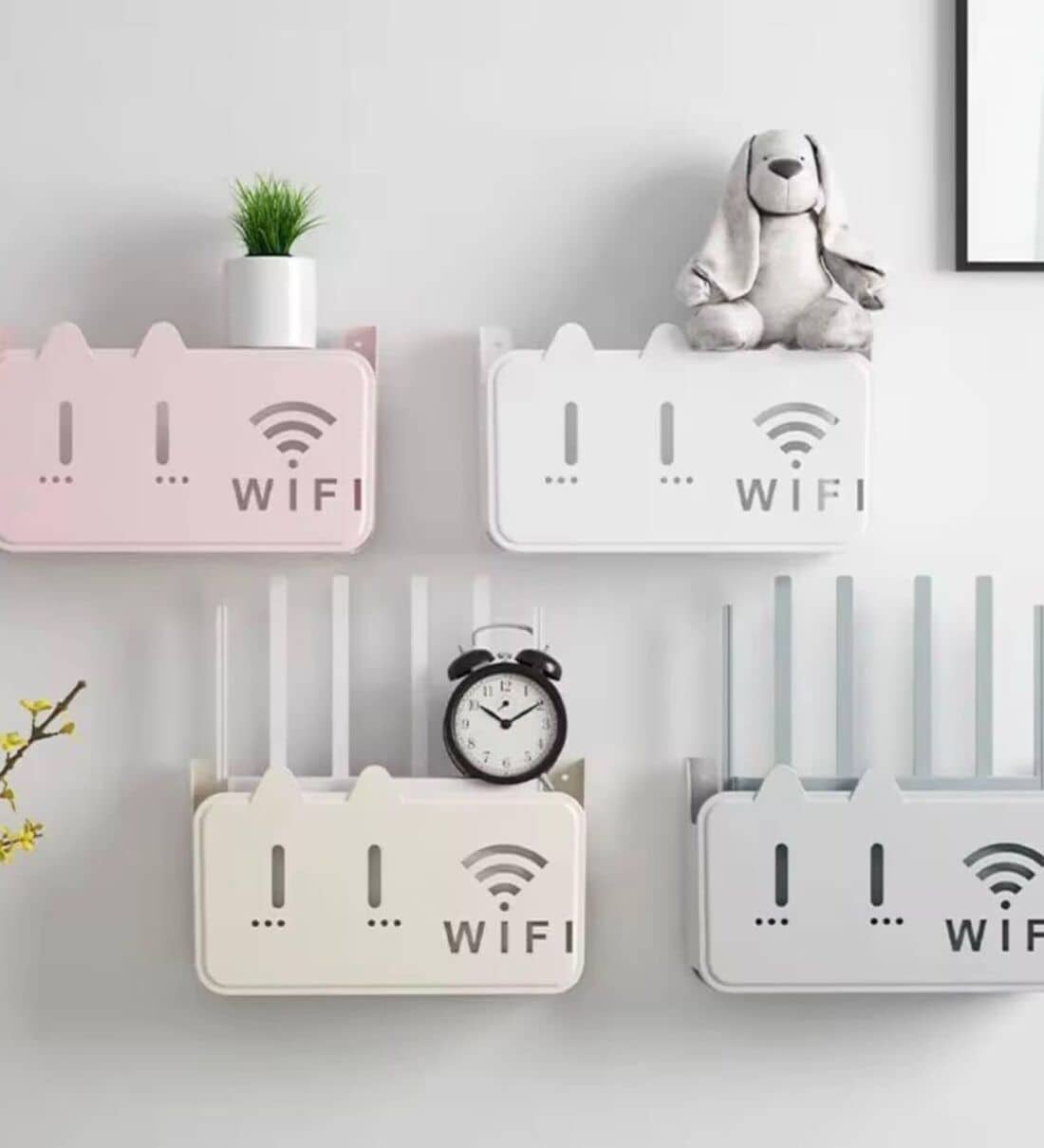 Assorted Self-Adhesive WiFi Storage BoxShare By Regalo