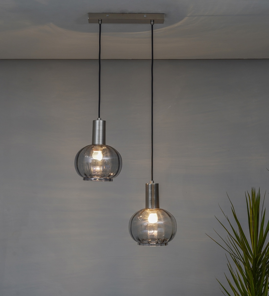 Opaline Blue Glass Globe Single Light Hanging LightShare By Kapoor Lampshades