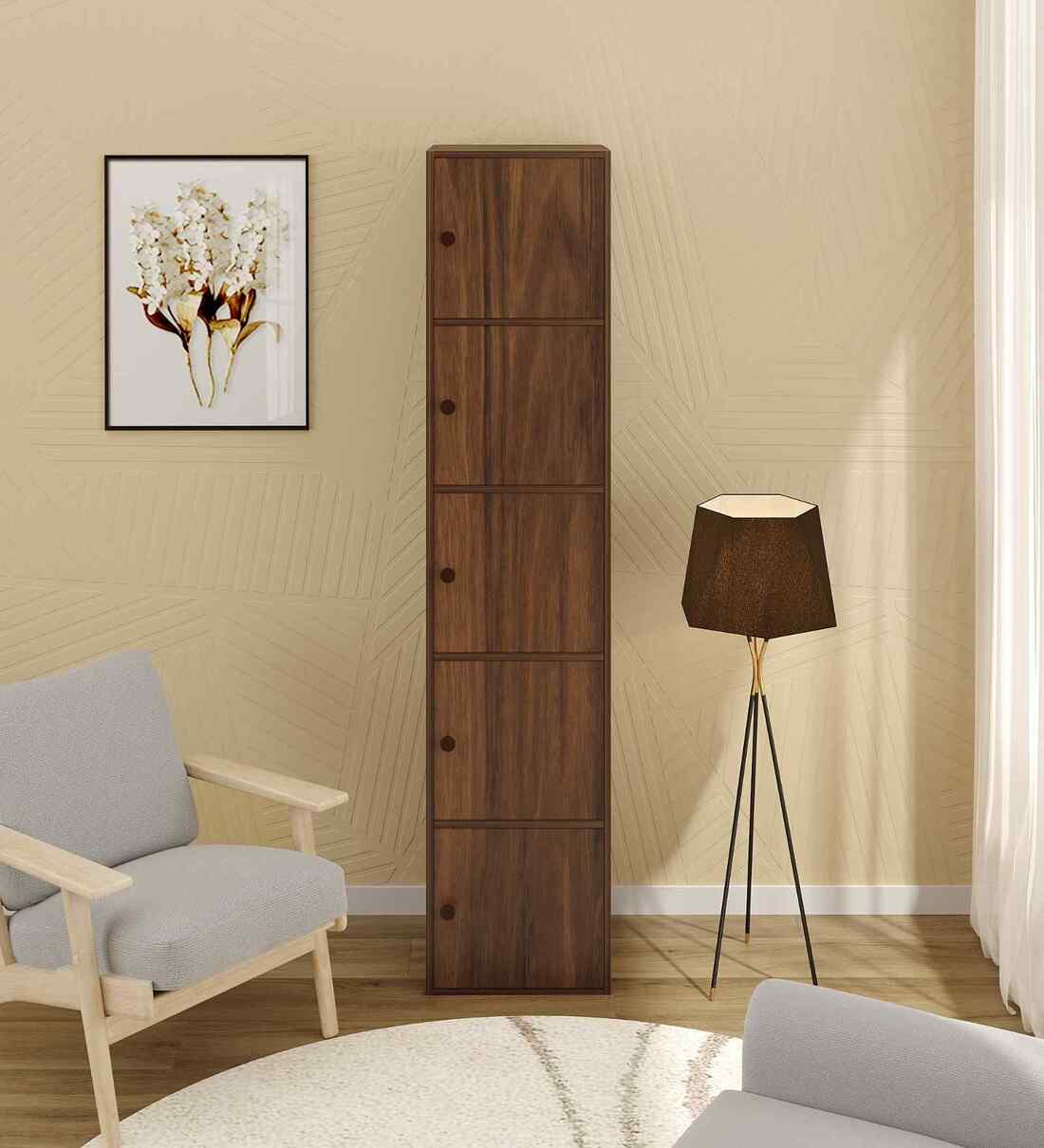 Calcio Office Cabinet In Brown Maple FinishShare By bluewud