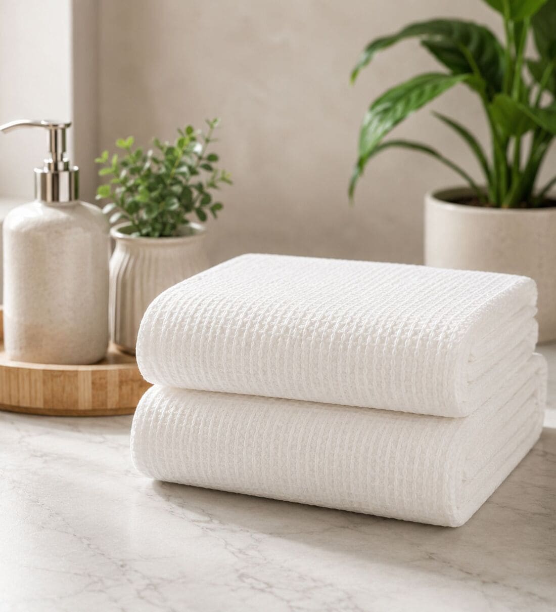 Pack of 2 Travel Disposable 30x60 cm Soft Hand and Face TowelsShare By Regalo