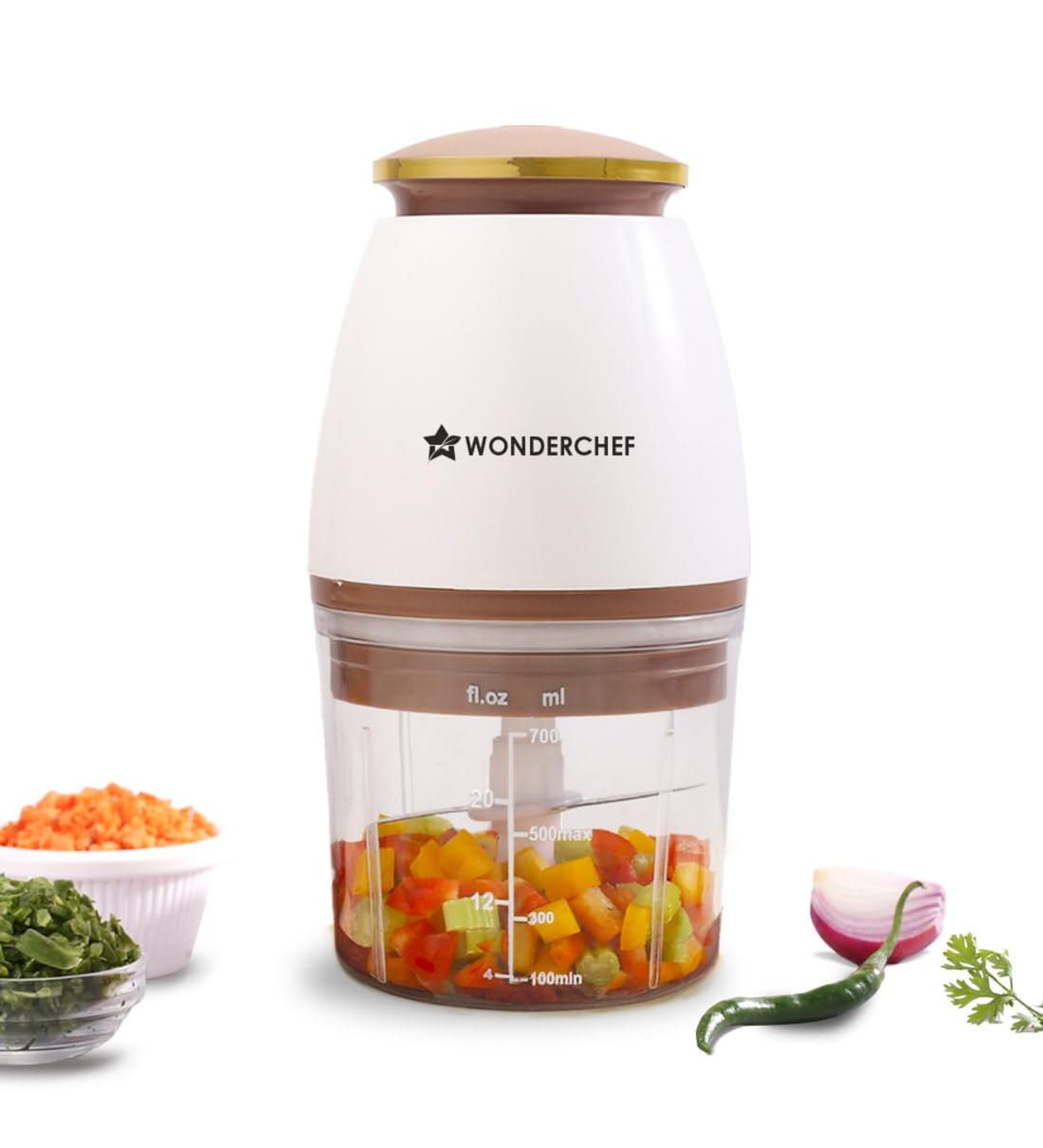 Nutri Chop Pearl Electric Chopper 700mlShare By Wonderchef
