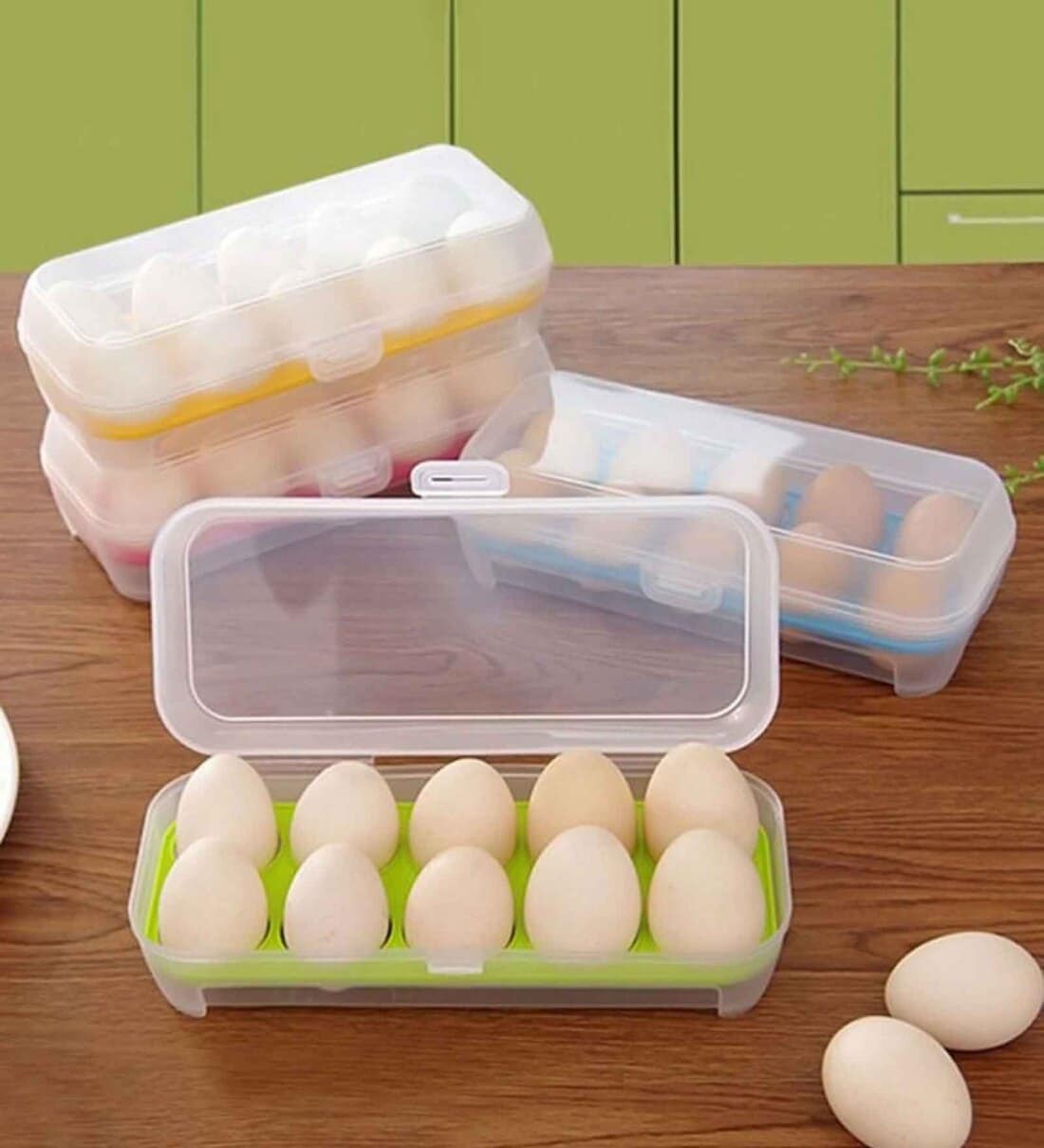 9.5 Inches X 3Inches 10 Slot Plastic Egg BoxShare By The Quirk Box