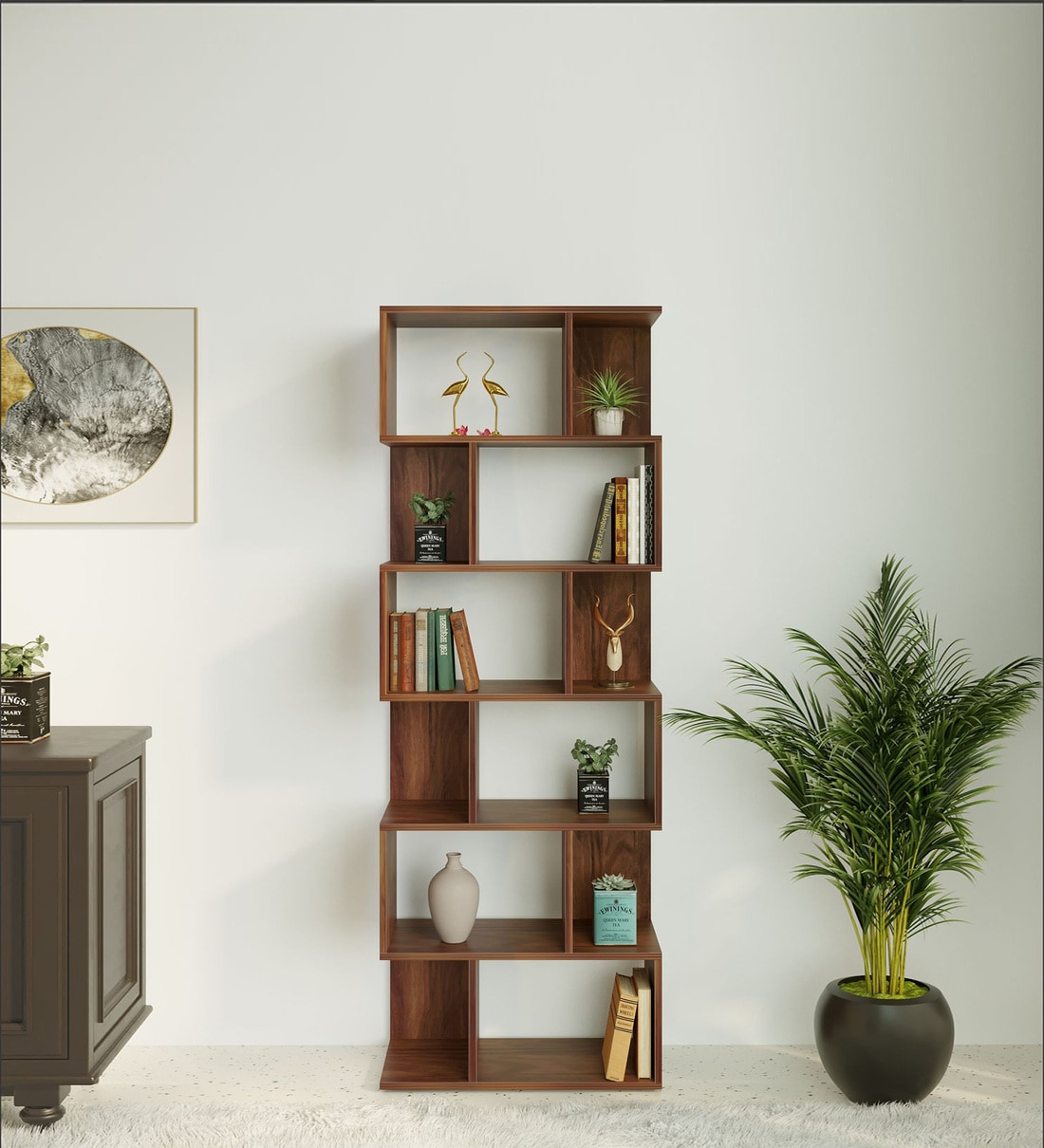 Crosbon Bookshelf In Brown Maple ColourShare By bluewud