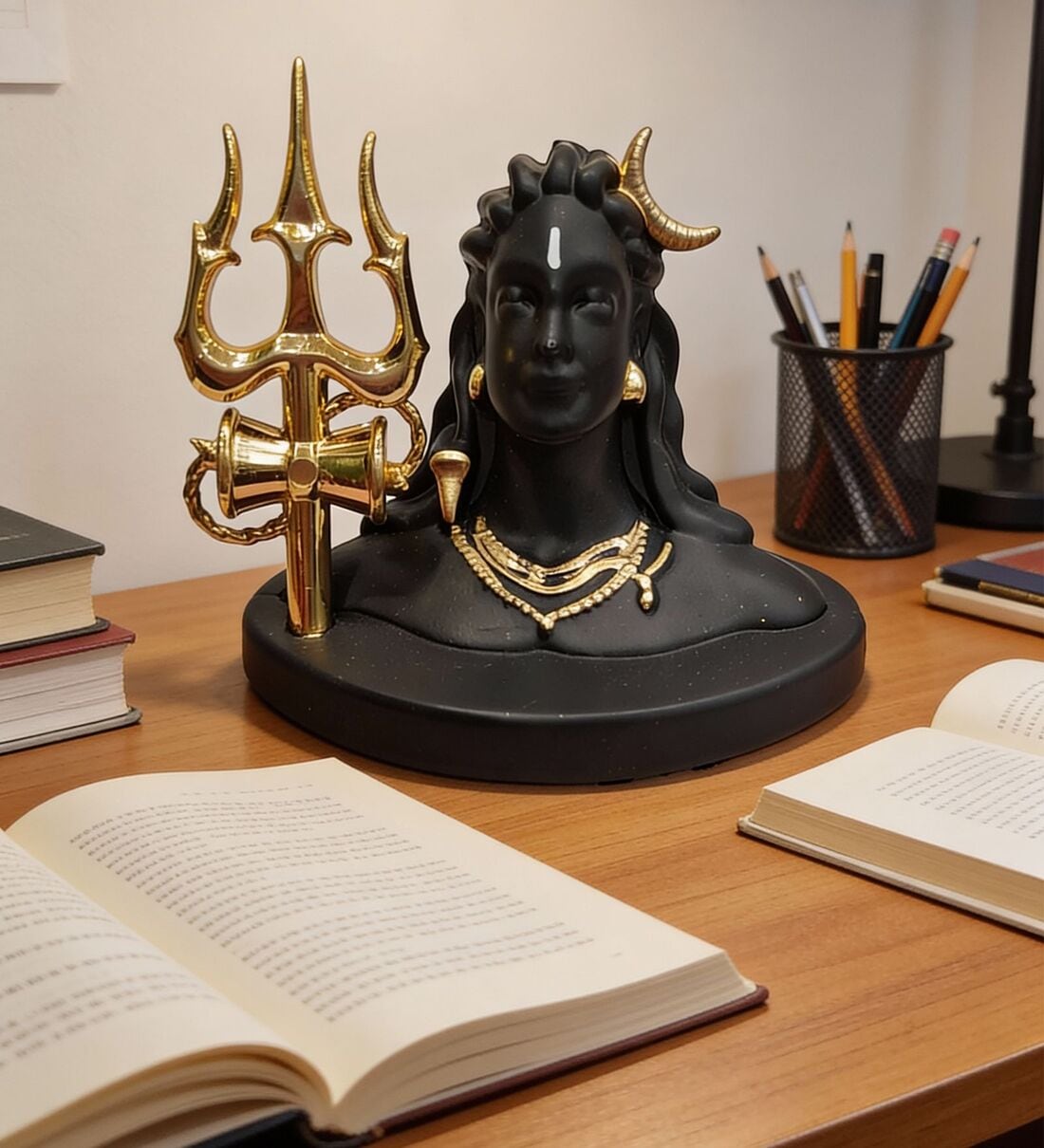 Black Adiyogi with Trishul IdolShare By Wens