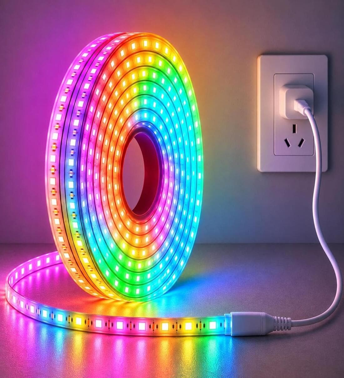 Flexible Multicolor Decorative LED Rope Strip Light 10 MeterShare By 5 Needs