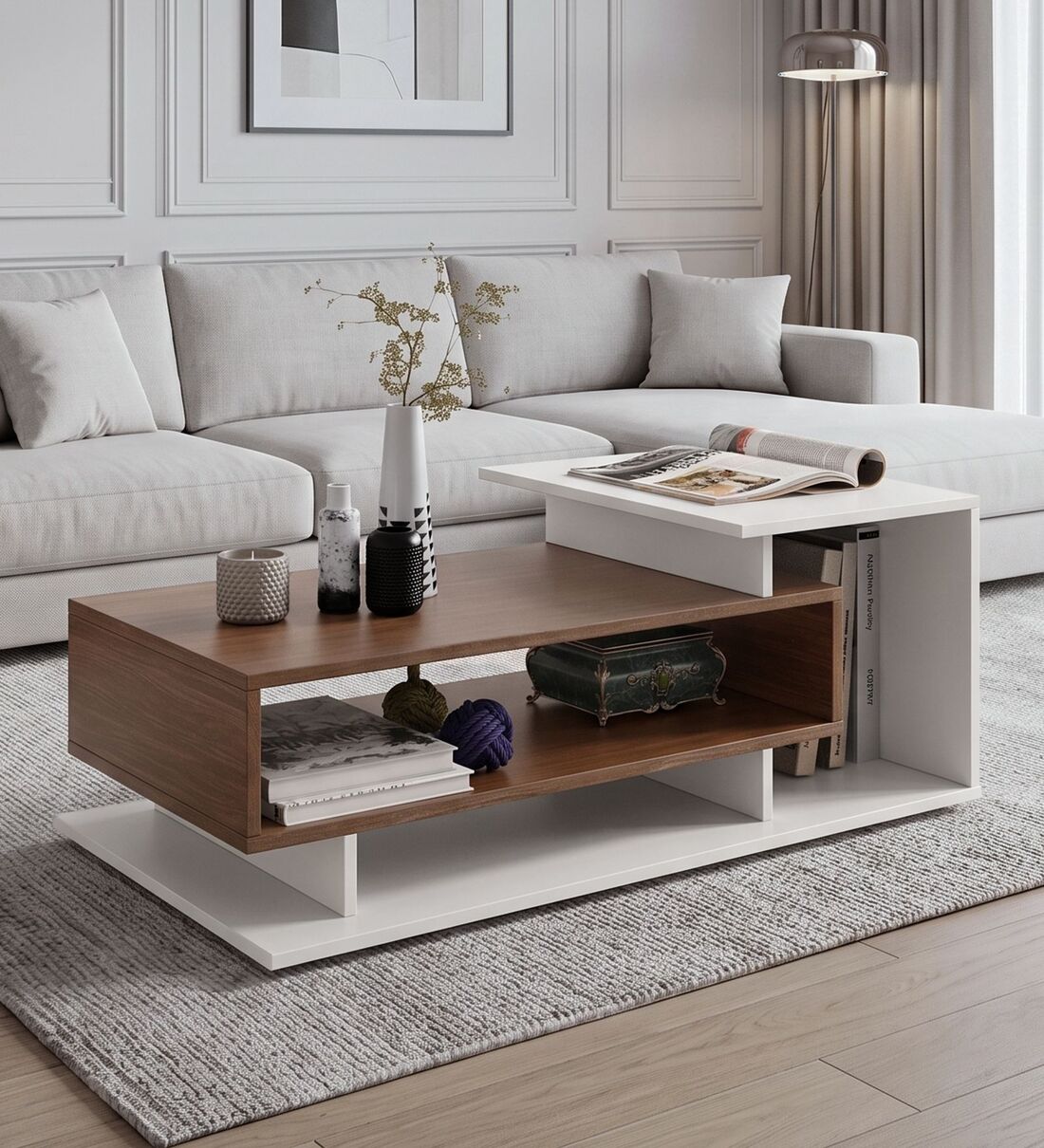 Kyo Coffee Table in Choco Walnut ColourShare By Mintwud from Pepperfry