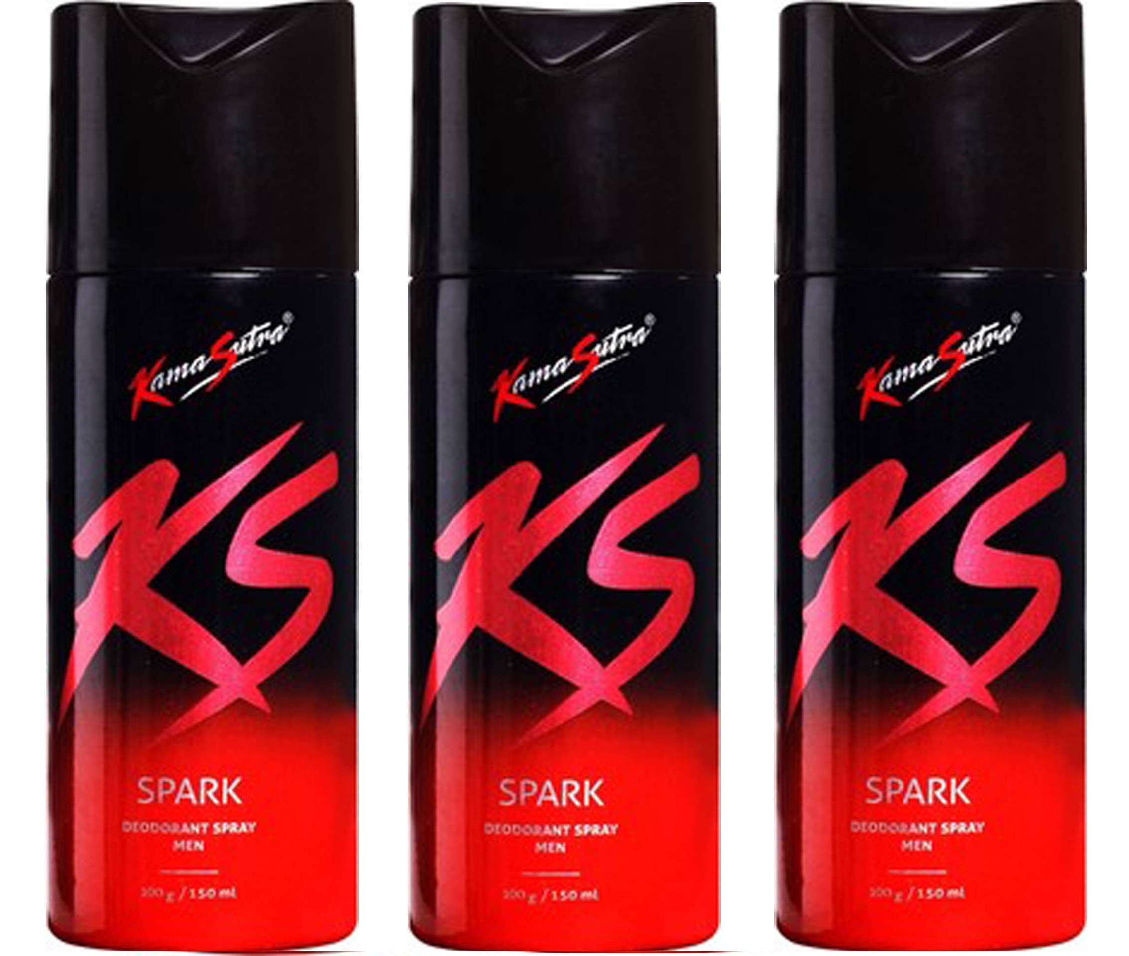 Kamasutra Spray Deodorant For Men (150ml each) Set of 3