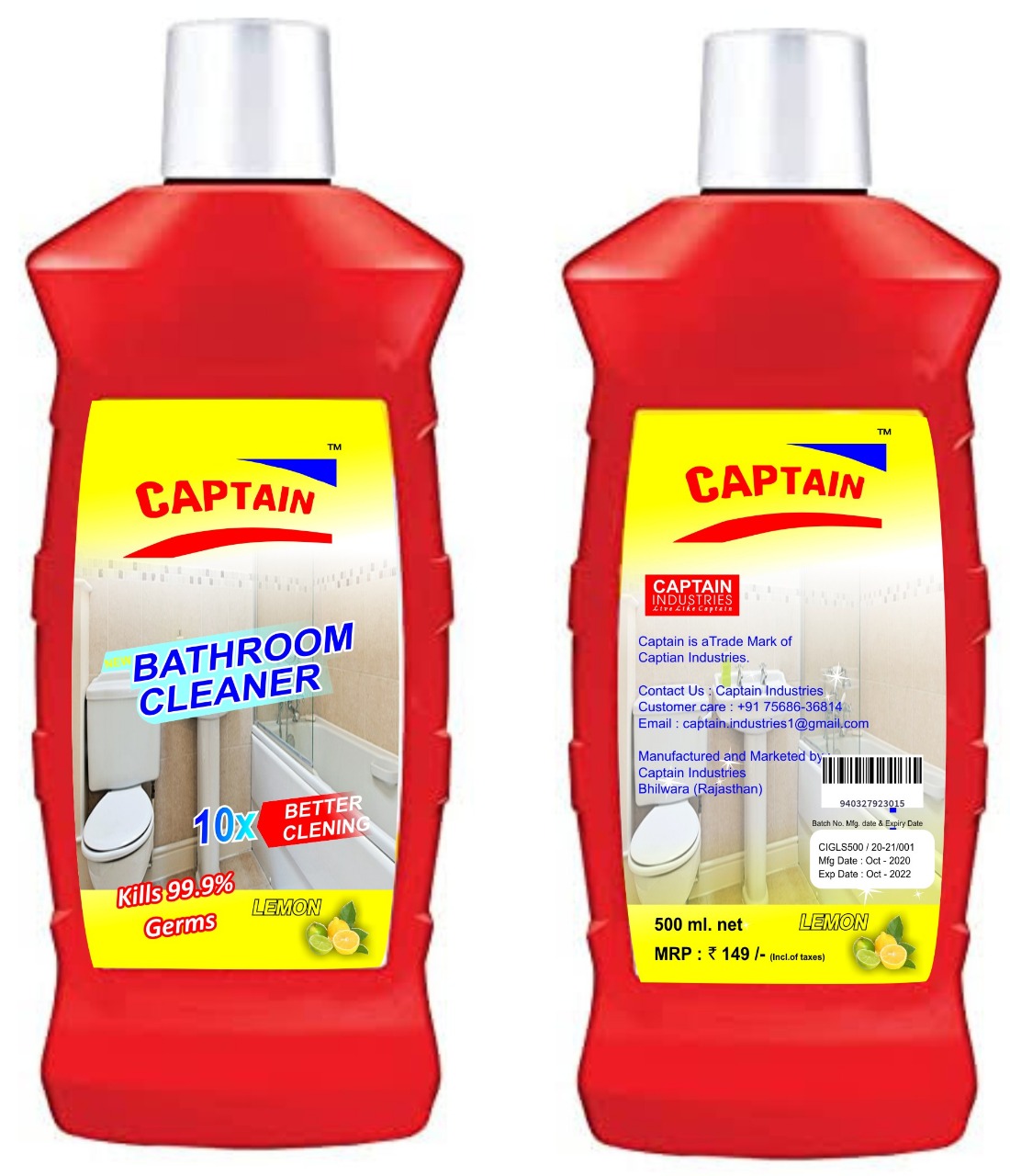Captain Bathroom Cleaner 500ML