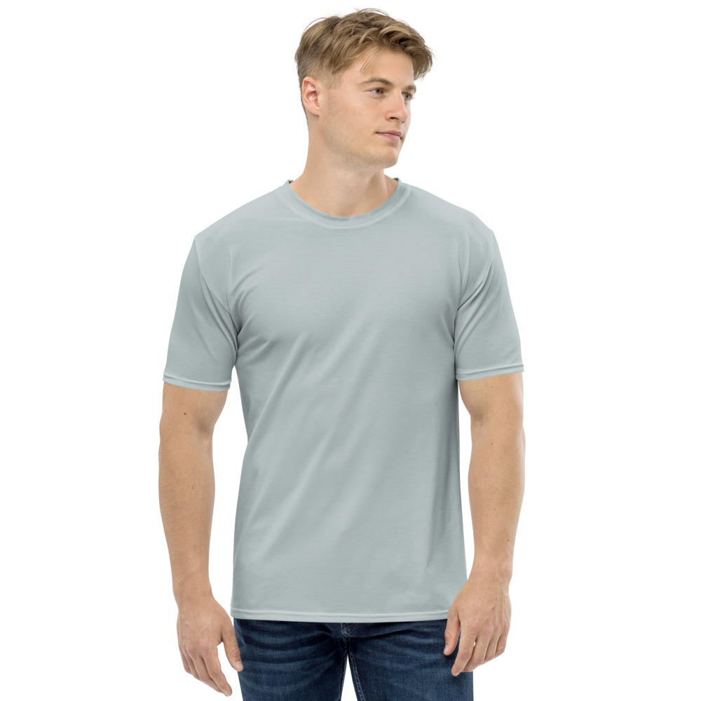 CLOTHINKHUB Grey Solid Round Neck Sports Jersey for Men
