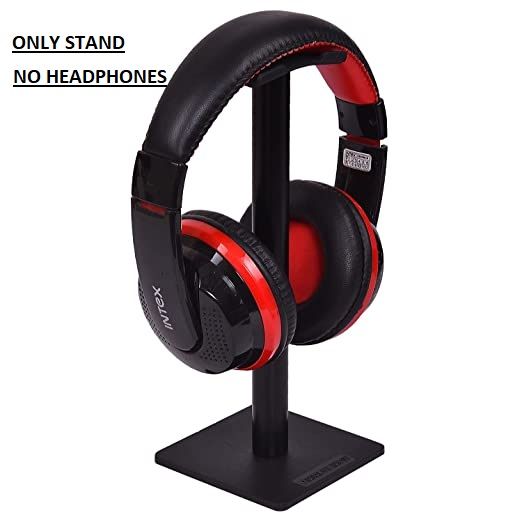 Venerate Headphone Stand Headset Holder Earphone Stand with Aluminum Supporting Bar (Black)