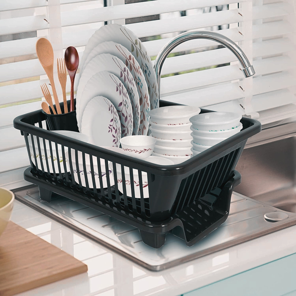 Quickmart Dish Drainer Kitchen Rack (Plastic)