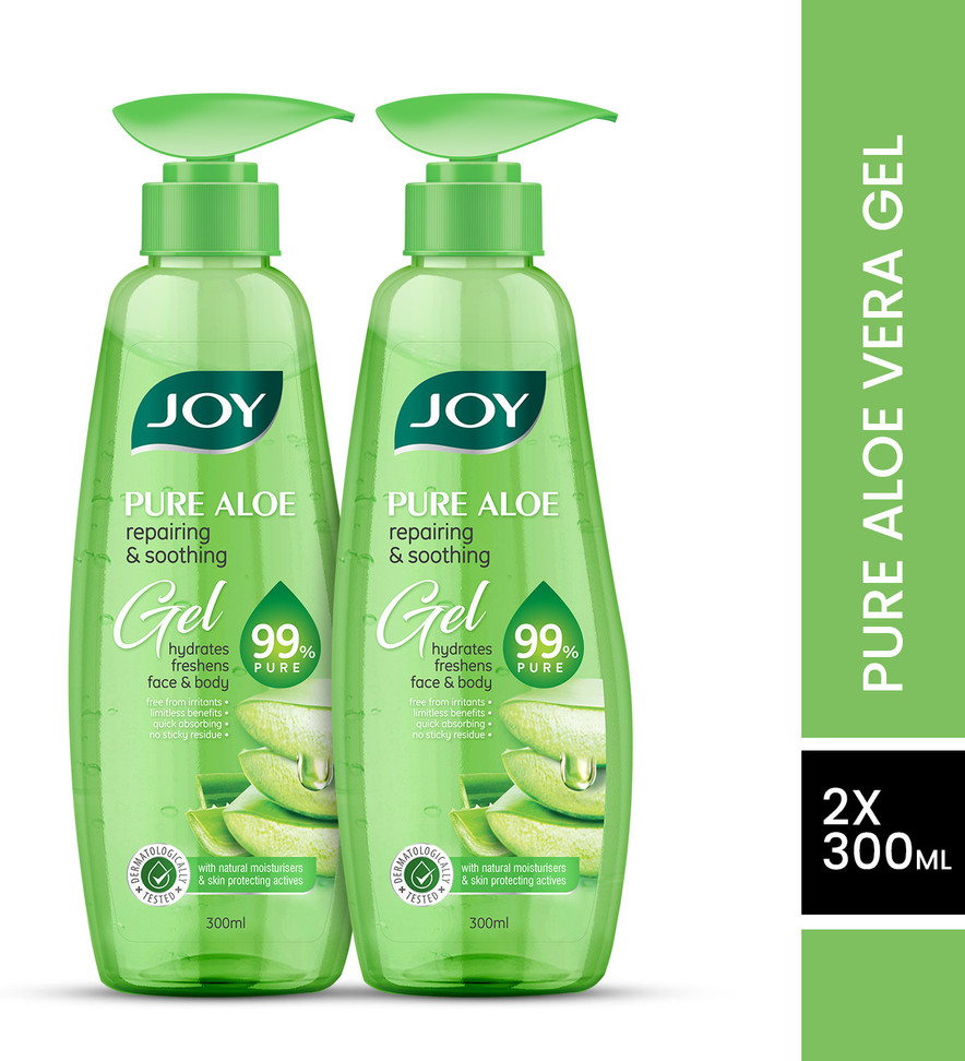 Joy Pure Aloe Vera Gel for Face & Body with Natural Moisturizer & Pro Vitamin B5 (600 ml)