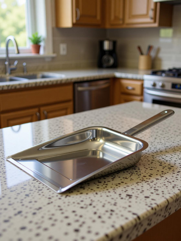 Steelish Stainless Steel Cleaning Dustpan | Supdi | 31.5 cm Stainless Steel Dustpan (Steel)