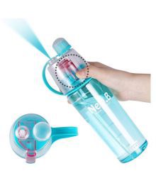 MISHREE Spray Water Bottle Blue 600 ml Plastic Water Bottle Set of 1