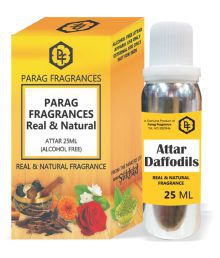 Parag Fragrances Daffodils Attar 25ml Value Pack Alcohol Free and Long Lasting