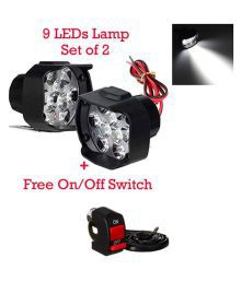 9 LED Bike Light / Fog light - Set of 2 (Switch Free)