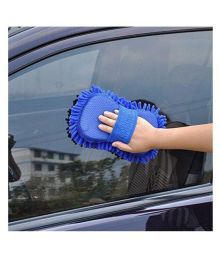 Microfiber  Car Wash Cloth Sponge Hand Gloves dashboard cleaning Duster chenille - Assorted Color (1)