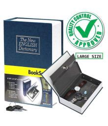 Sachha Book Style Money Cash Locker Jewelry Home Safe Box (24 x 15.5 x 5.5 cm)