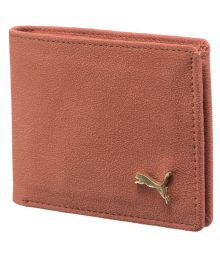 Puma Leather Orange Fashion Regular Wallet