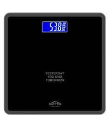 HOFFEN Hoffen Electronic Digital LCD Personal Health Body Fitness Weighing Scale (Black) HO-18 Black Black