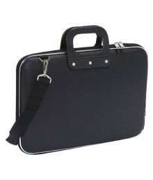 Trouper Black P.U Leather Office Laptop Bag Side Bags Leather Bag Shoulder Bag For men & Women- 15 Inch