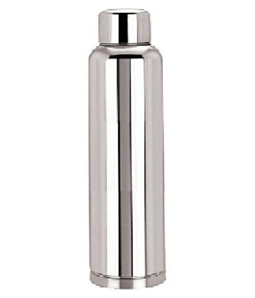 Dynore Silver 900 mL Steel Fridge Bottle set of 1