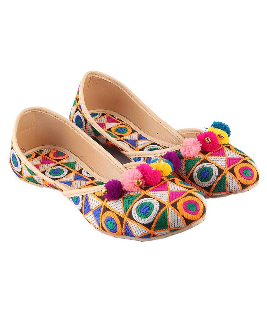Raj Multi Color Ethnic Footwear
