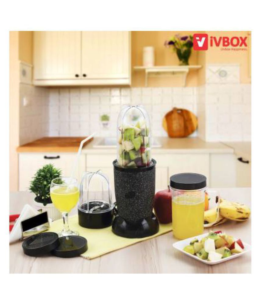 IVBOX Wonder-Pro Nutri BLK 450 Watt 3 Jar Mixer Grinder