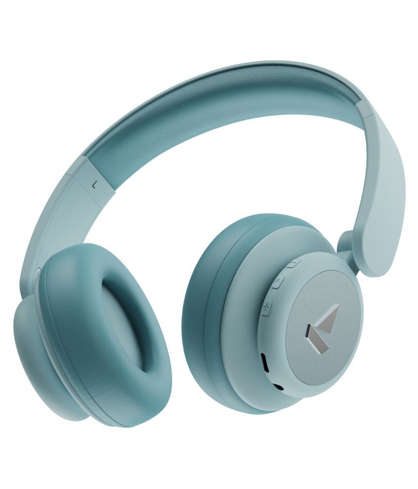 boAt Rockerz 450 Pro On Ear Bluetooth Headphones with 70 Hours Playback, 40mm Drivers and Voice Assistant (Aqua Blue)