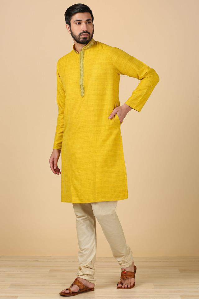 #Bandeya - Solid Poly Silk Mens Festive Wear Kurta